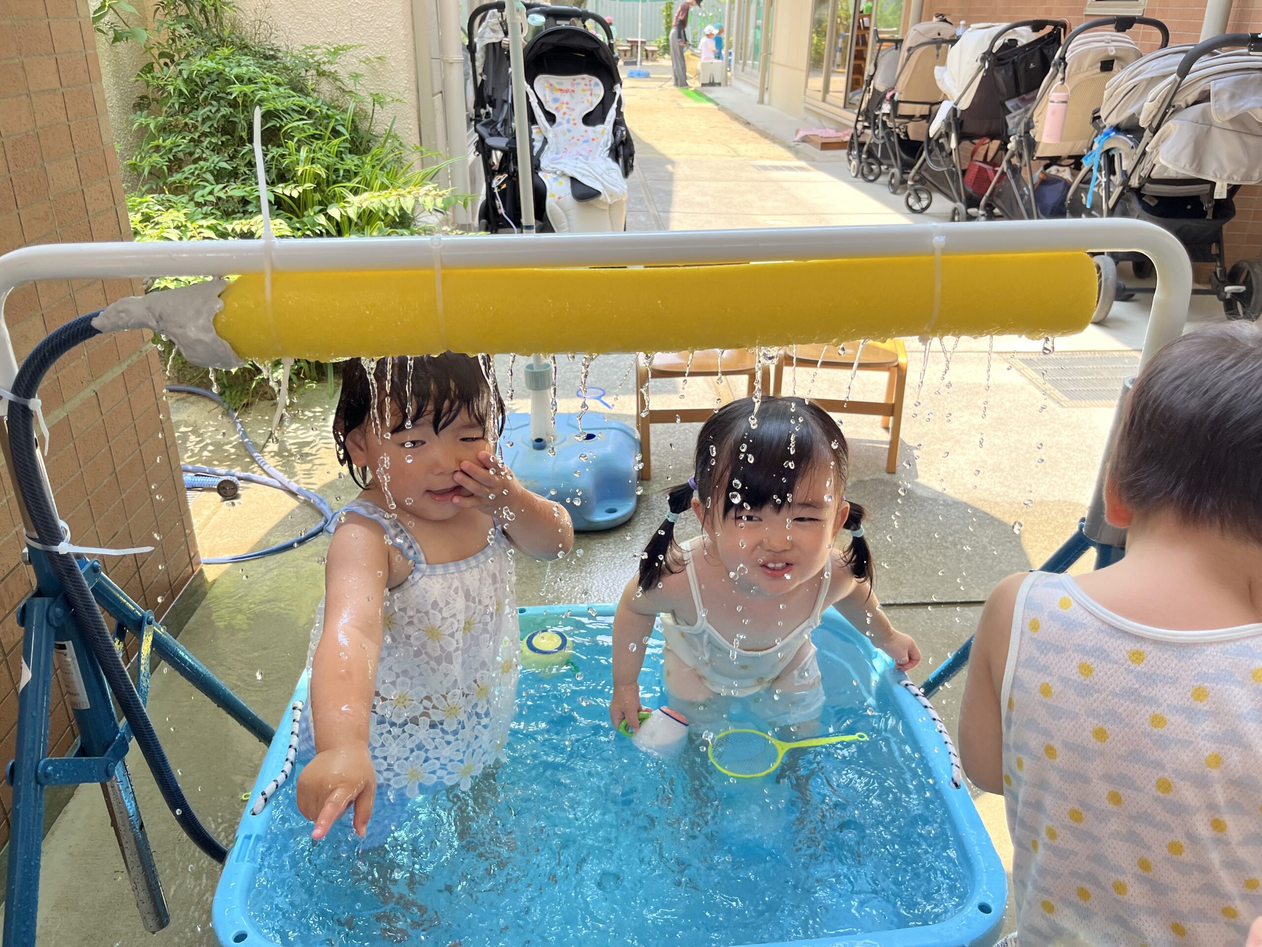 未就園児親子プログラム（みずあそび②）